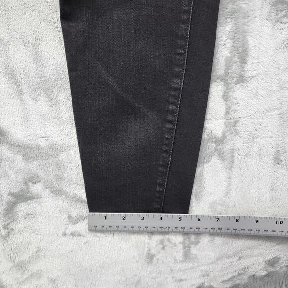 Maurices M. Jeans Womens XL X-SHORT Black Mid Rise Jegging Skinny Stretch Denim - Picture 12 of 13